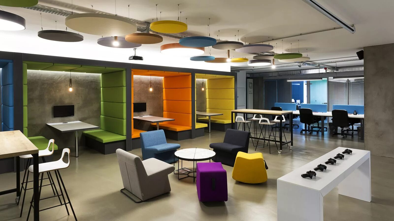 Кружок дизайн интерьера Gri Creative Offices - Istanbul Office Snapshots Office interior design, Creativ