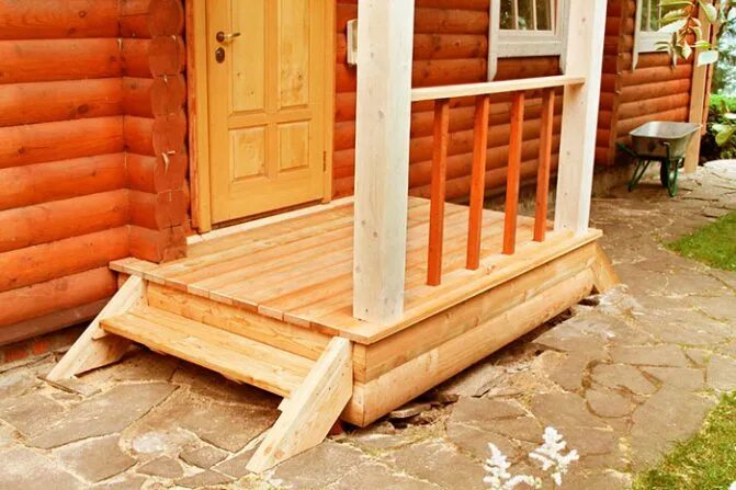 Крыльцо для бани из дерева фото Как сделать крыльцо для бани своими руками на даче: Как сделать : варианты, фото