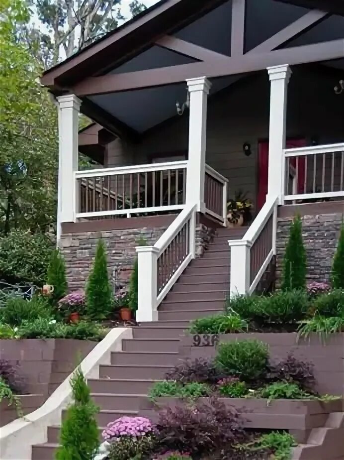 Крыльцо дома дизайн фото Front steps Architecture Home exterior makeover, Porch steps, House front