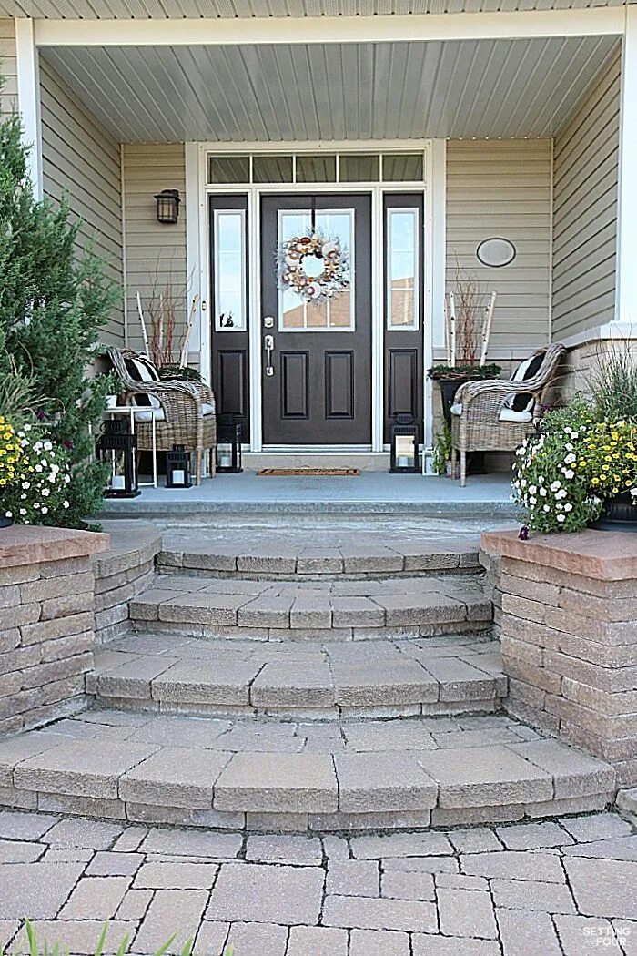 Крыльцо дома варианты фото Curb Appeal Ideas and Porch Decor Tips Porch design, Porch wall design, Front po