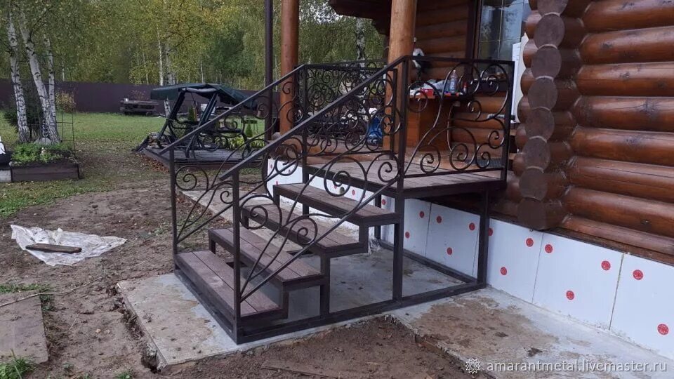 Крыльцо из металла фото проекты Крыльцо частного дома купить в интернет-магазине Ярмарка Мастеров по цене 26000 