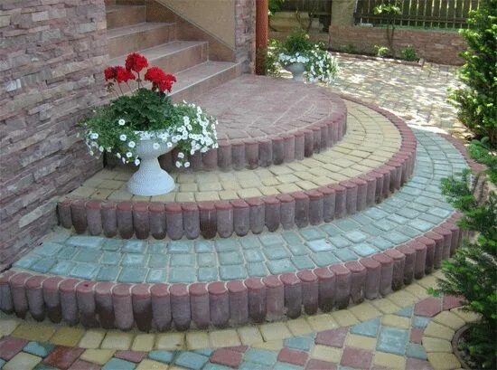 Крыльцо из тротуарной плитки фото Фото облицовки крыльца тротуарной плиткой Outdoor decor, Home decor, Decor