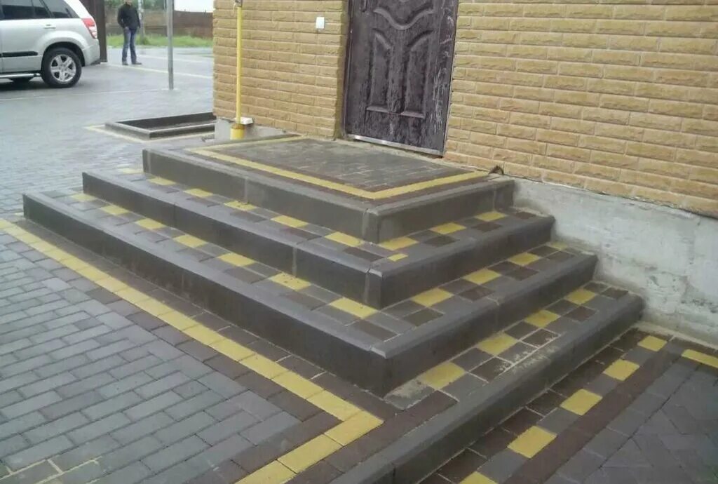 Крыльцо из тротуарной плитки фото Тротуарная Плитка, тротуарная плитка, Троицкая ул., 46А, Кимры - Яндекс Карты