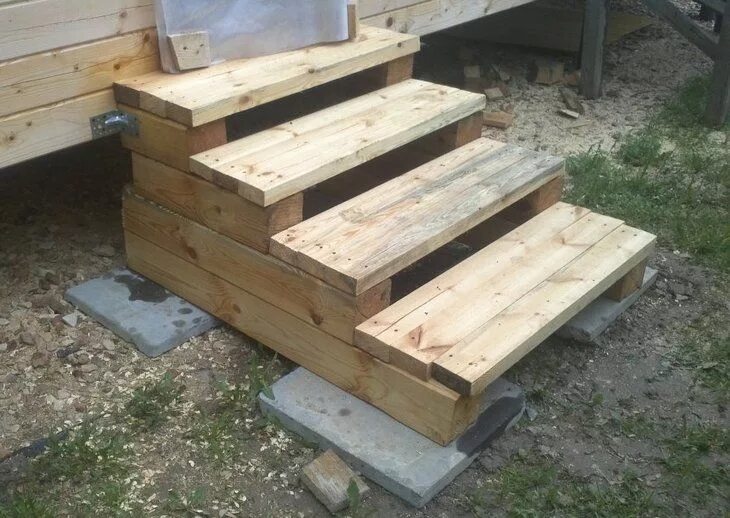 Крыльцо своими руками фото Pin by K.D on Deck Diy stairs outdoor, Diy garden furniture, Diy stairs