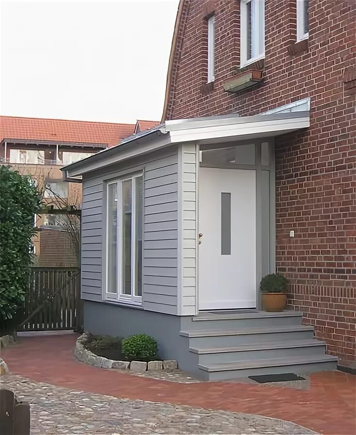 Крыльцо тамбур для частного дома фото windfang - Google-Suche House with porch, Porch design, Front porch design