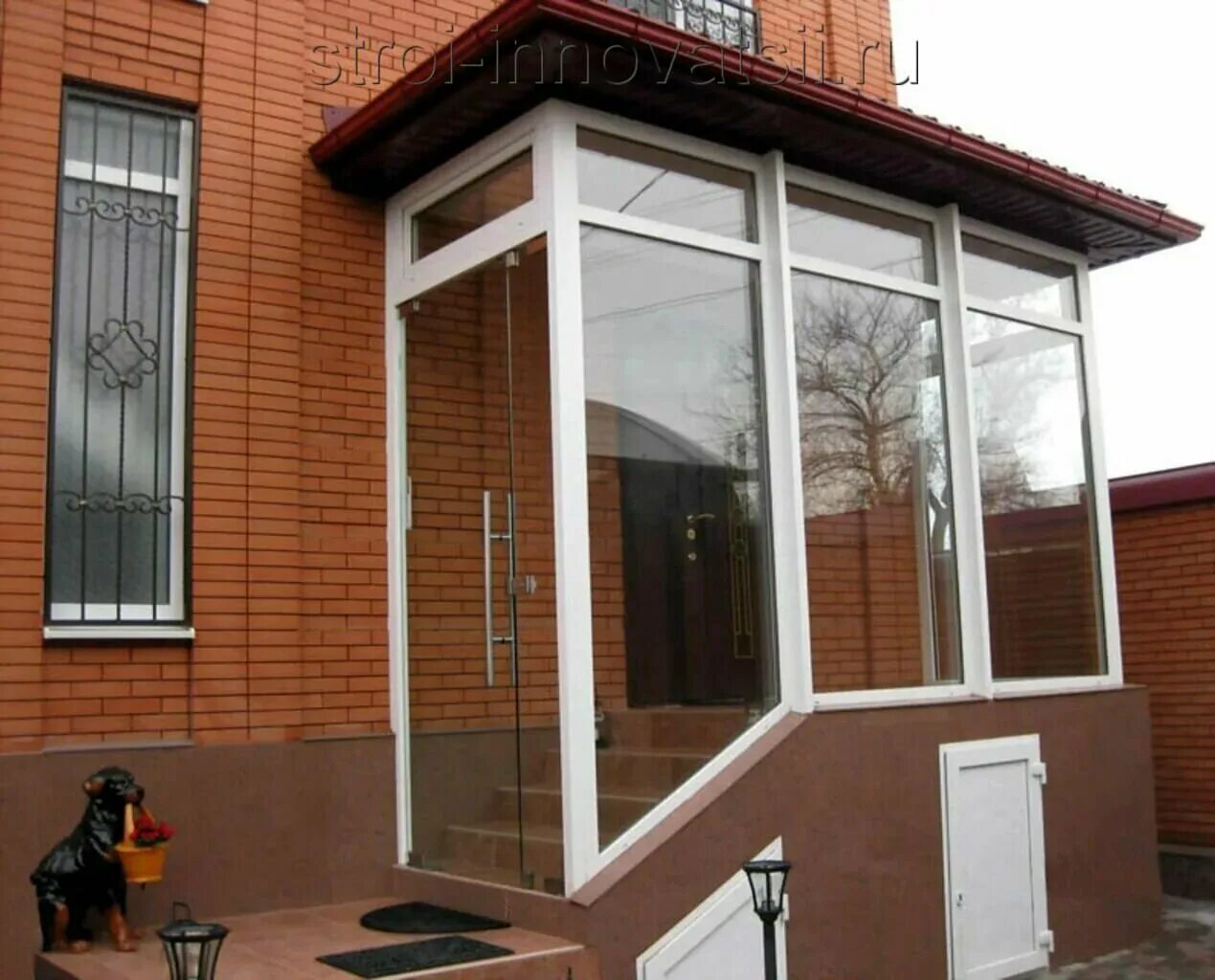 Крыльцо тамбур для частного дома фото Покрыть крышу шифером на Бору: 120 кровельщиков с отзывами и ценами на Яндекс Ус