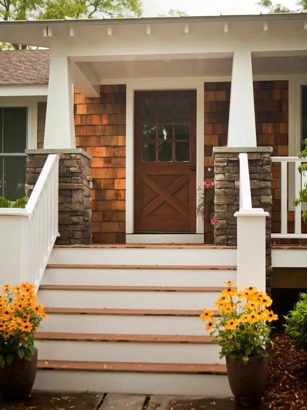 Крыльцо в частном доме дизайн фото Modern Front Porch Design