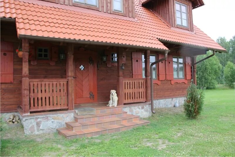 Крыльцо в деревенском доме варианты Строительство домов и бань в деревенском стиле Компания КР-Мастер
