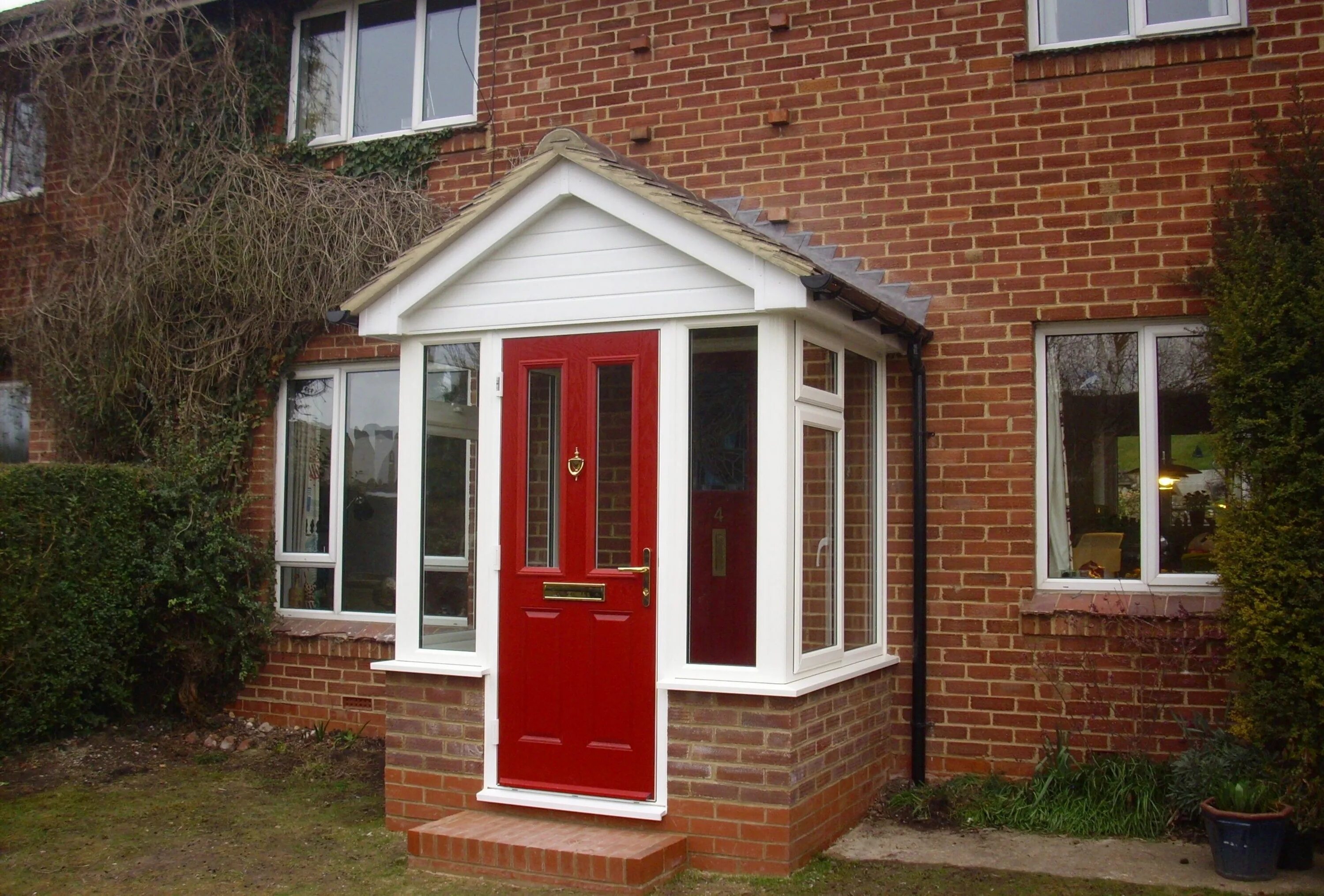 Крыльцо закрытое для частного фото Oak Front Doors