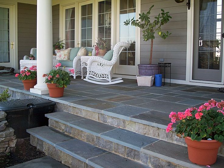 Крыльцо здания фото Pin en Front Porch and Yard Pinturas de casas exterior, Casas con tejas, Escaler