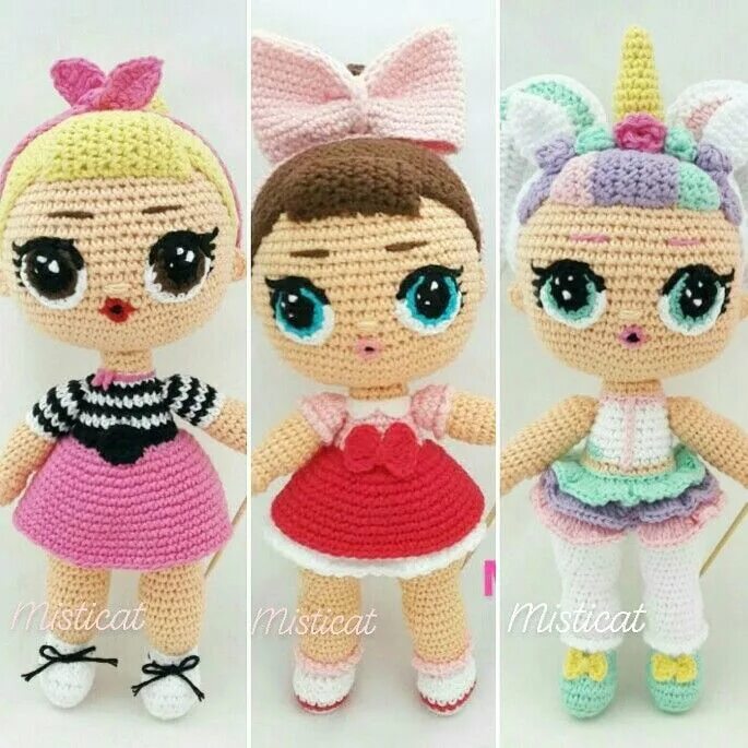 Кукла лол крючком амигуруми схемы LOL DOLLS AMIGURUMI Muñeca amigurumi, Patron muñeca amigurumi, Ganchillo amiguru