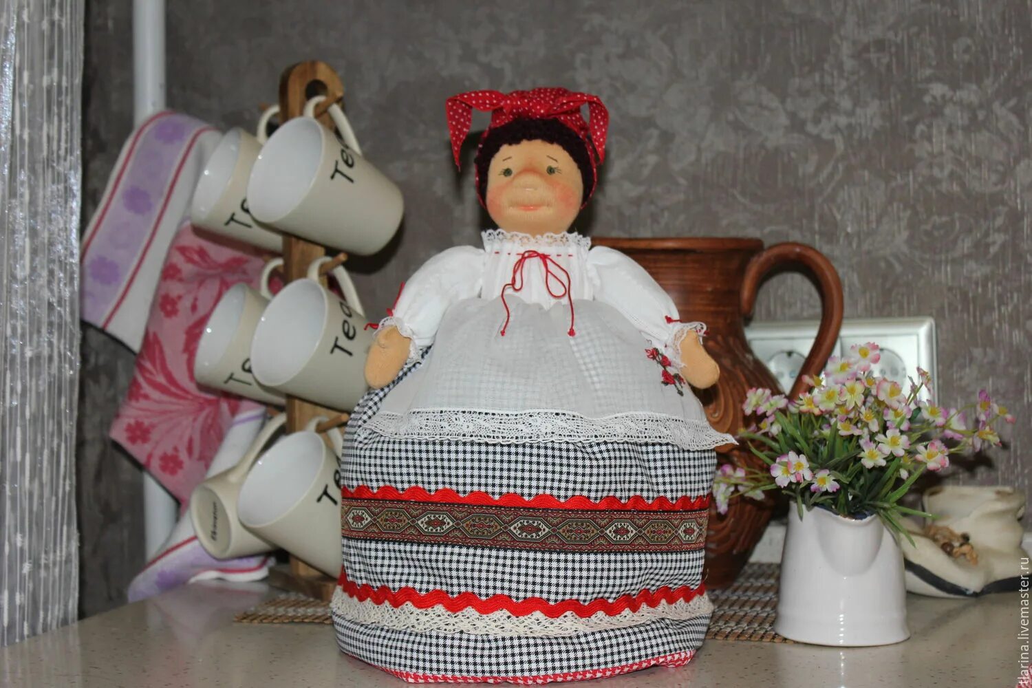 Кукла на самовар своими руками выкройки фото "Баба" на чайник (для Ирины) в интернет-магазине на Ярмарке Мастеров Посуда, Аст