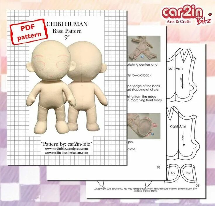 Кукла омодоки выкройка UPDATED DIGITAL Chibi Human Plushie Sewing Pattern - Etsy Hong Kong Doll sewing 