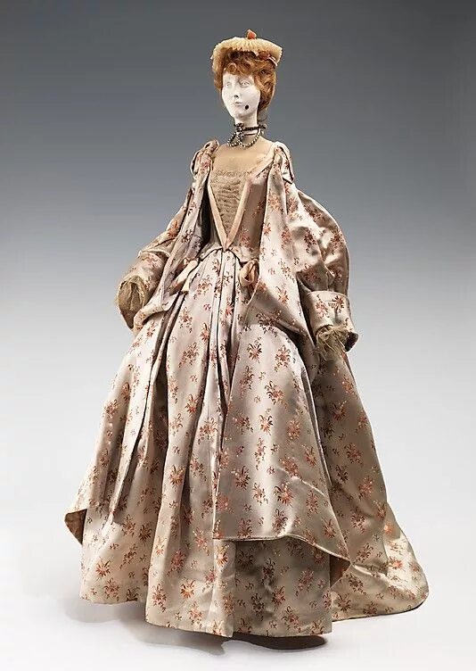 Кукла пандора франция 17 век фото 1715 Doll by Marcel Rochas (metal, plaster, hair, silk, linen, rhinestones, pear