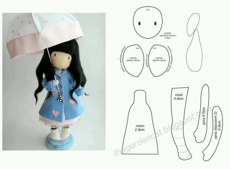 Кукла пухлые щечки выкройка DIY Doll Sewing Patterns - Create Your Own Dolls