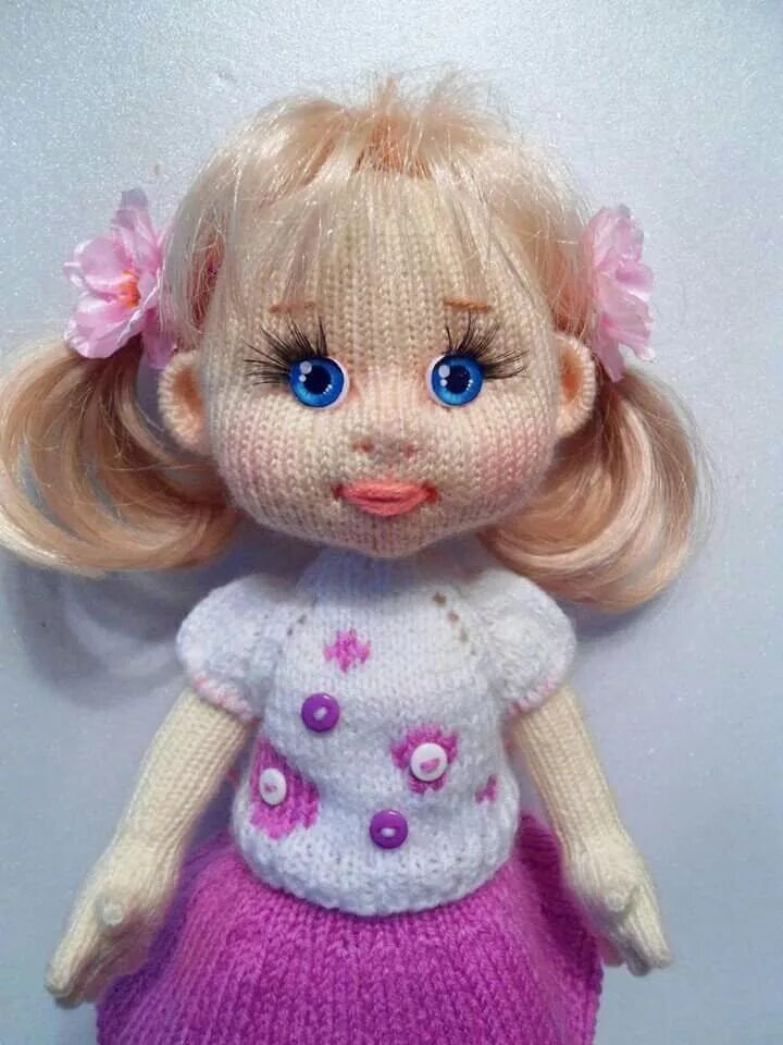 Кукла спицами фото Salvabrani Knitted dolls, Crochet dolls, Knitted doll patterns