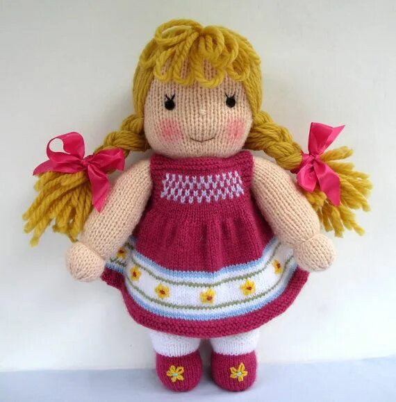 Кукла спицами фото Jasmine and Violet 15 38cm Doll Toy Knitting Etsy Australia Knitted dolls, Rabbi