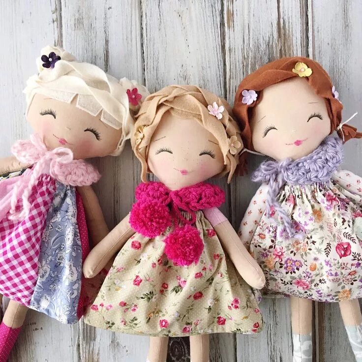 Кукла своими руками для начинающих фото Handmade Rag Dolls by SpunCandy Poupée chiffon, Poupées à coudre, Modèles de pou