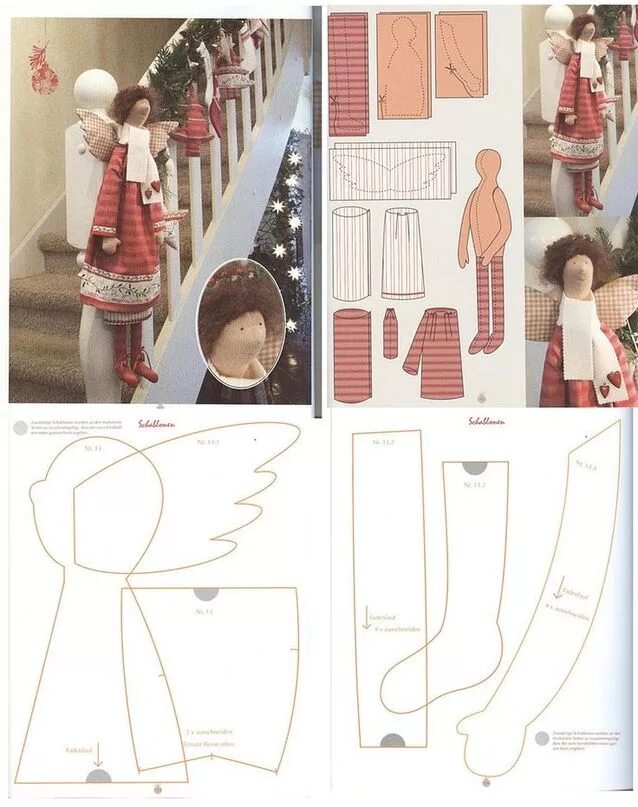 Кукла тильда фото выкройки Кукольный мир: выкройки, одежда, миниатюра Doll sewing patterns, Christmas dolls