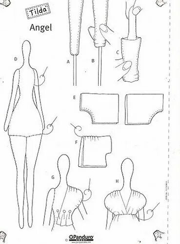 Кукла тильда с носиком выкройка angel a 1 Sewing dolls, Doll patterns, Doll patterns free