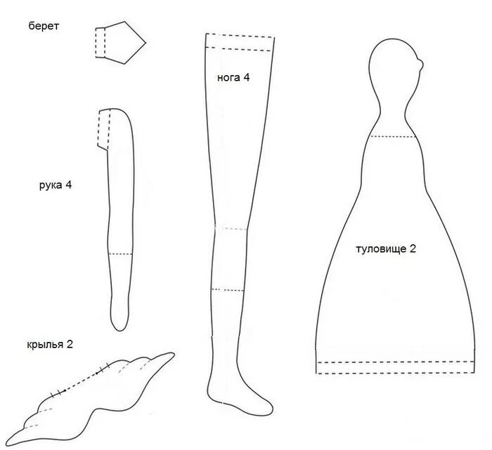 Кукла тильда своими руками выкройки 3925311_vikroiki_tildi_osennei (700x641, 74Kb) Doll making patterns, Handmade to