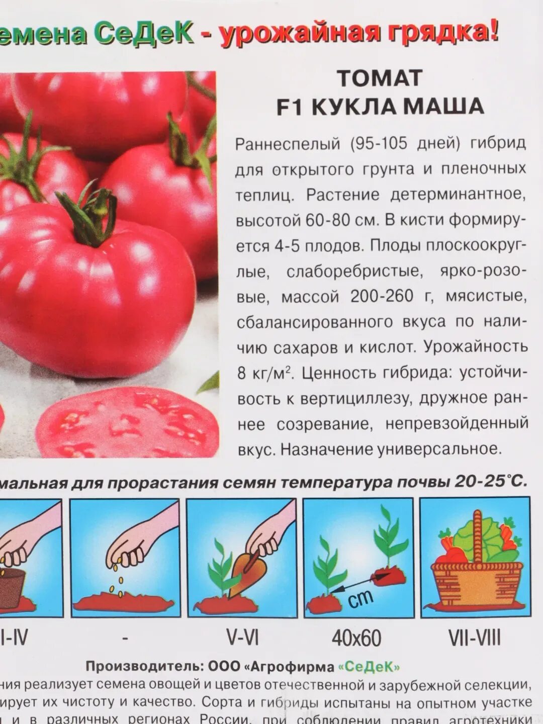 Кукла томат описание фото Описание томата кукла фото сорт