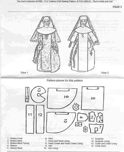 Кукла в костюме княжны своими руками выкройки Revista Bonecas Moldes Do Hábito e o Véu da Freira RECEITA TRICÔ FÁCIL Nuns habi