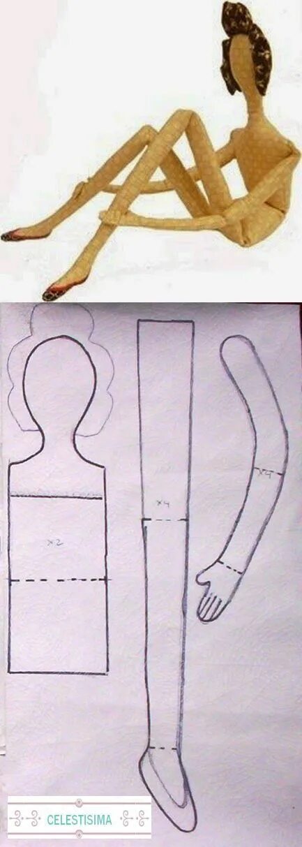Кукла во французском стиле выкройка Doll clothes patterns, Handcrafted dolls, Sewing dolls