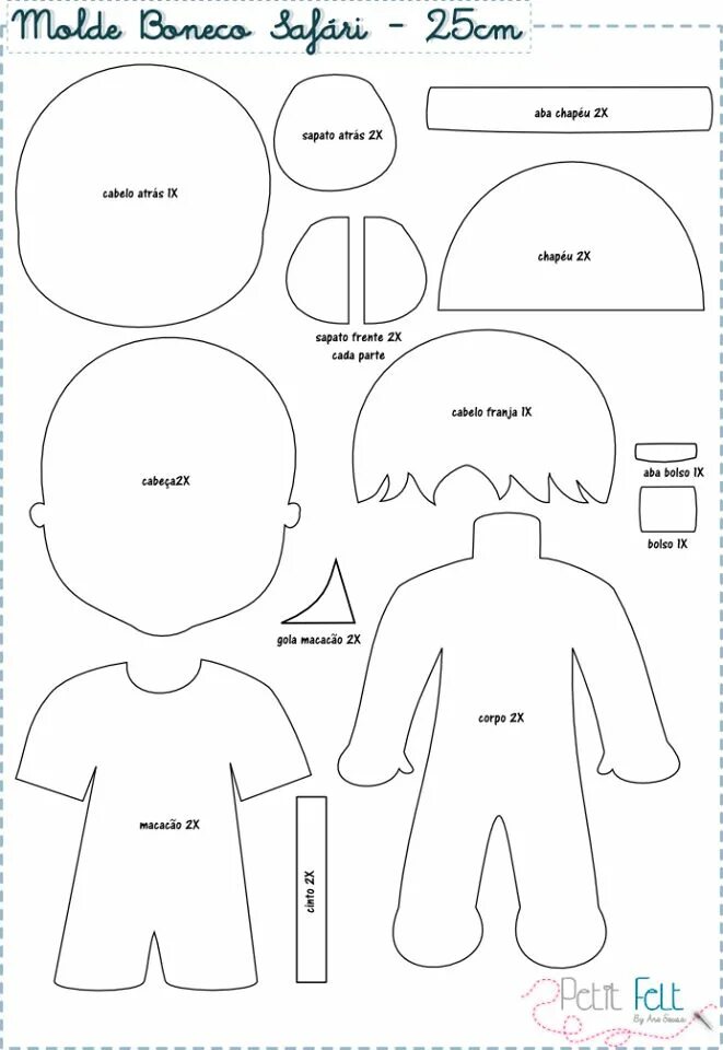 Кукла врач из фетра выкройка Pin em Muñequitos fieltro