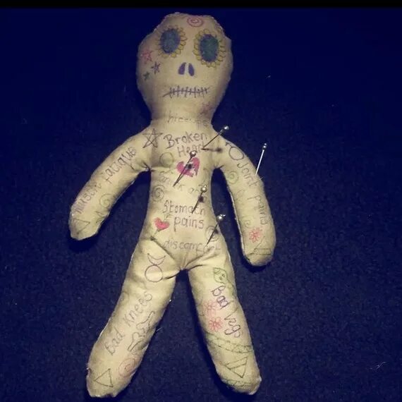 Кукла вуда фото Voodoo voodoo doll pins Poppet doll voodoo doll Pagan Etsy