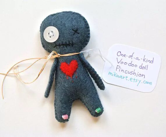 Кукла вуду из кожи порядок сборки Handmade Voodoo Doll Funny Christmas Gift for a Friend