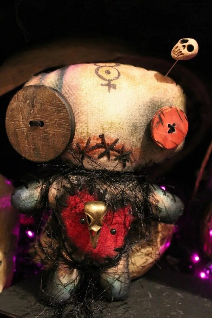 Кукла вуду страшное фото OOAK NEW ORLEANS VOODOO DOLL CREEPY HAUNTED HALLOWEEN SPOOKY ZOMBIE WICCA JUJU
