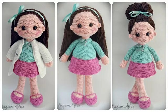 Кукла вязанная фото Crochet dolls, Amigurumi doll, Yarn diy