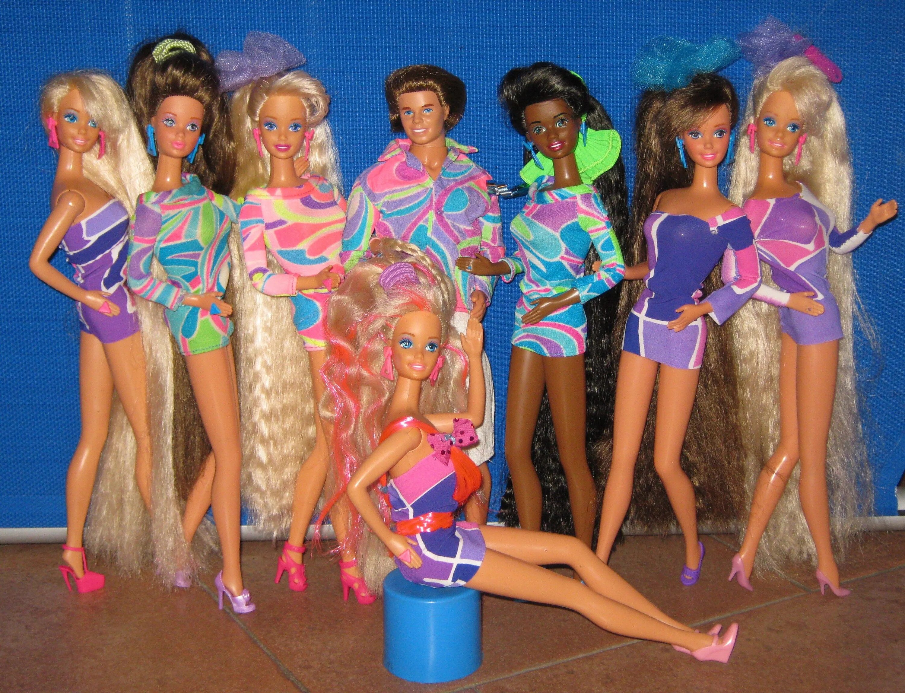 Куклы 80 90 годов фото Totally hair barbie, Barbie girl, Barbie