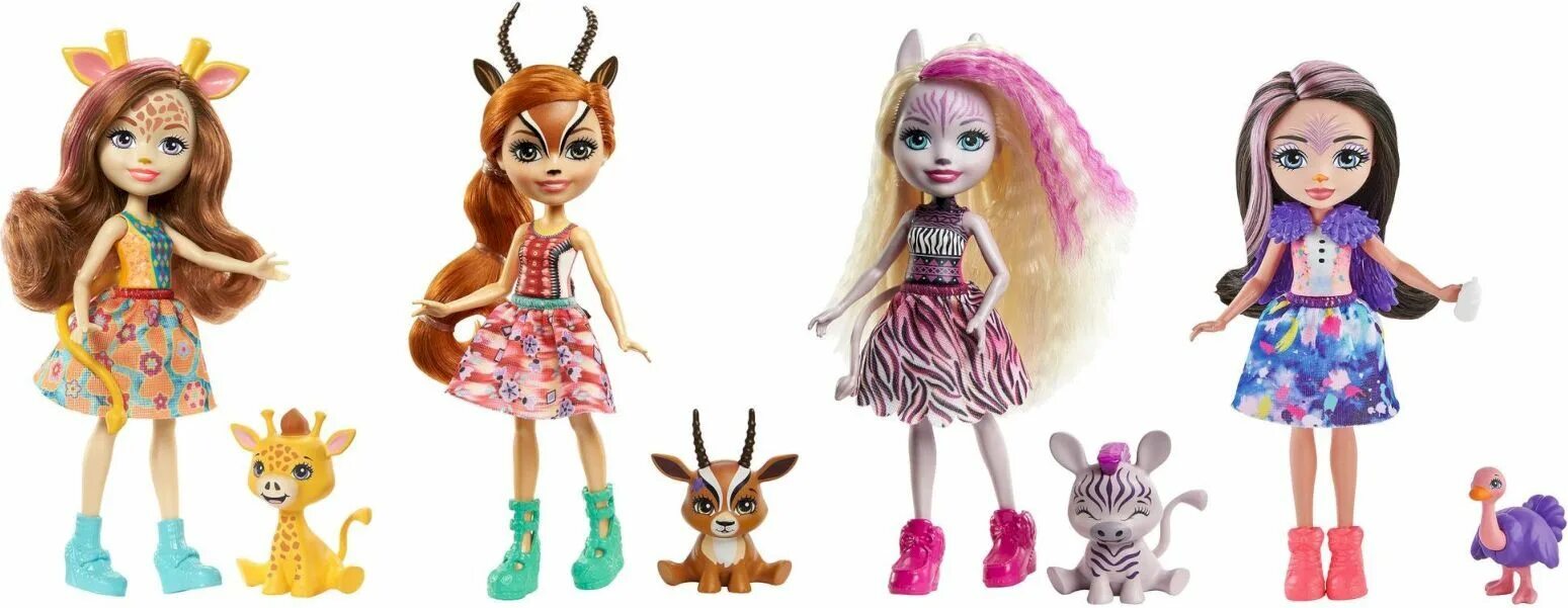 Куклы энчантималс все куклы фото с именами Кукла Mattel Enchantimals Друзья в Солнечной Саванне, GYN57 - купить в интернет-