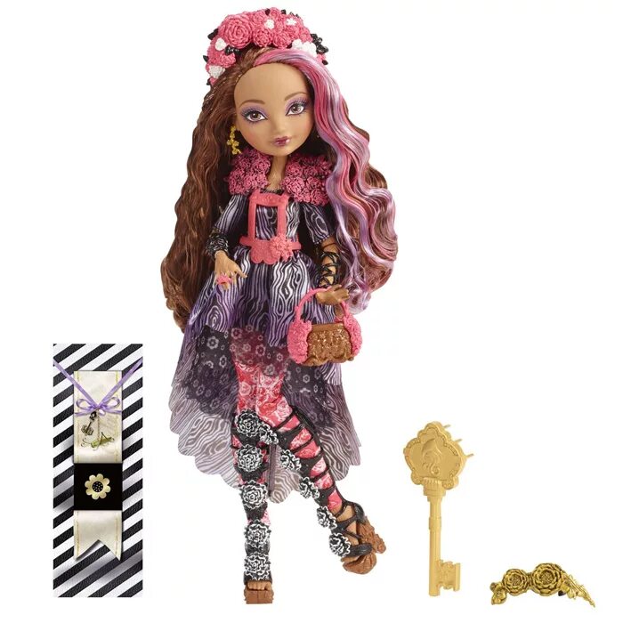 Куклы эвер афтер хай фото Кукла Mattel Ever After High Сказка наизнанку Седар Вуд CDM49/CDM51 купить в ОГО