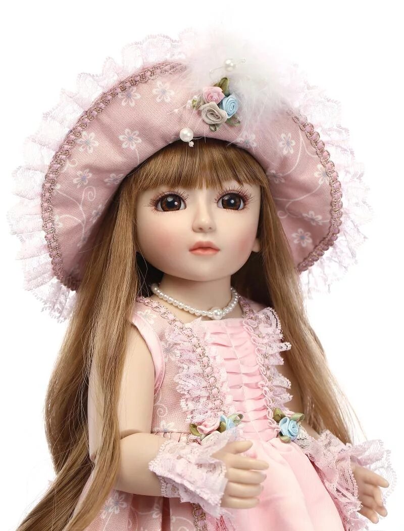 Куклы фото бесплатно long hair hat 45cm BJD Doll bride SD Dolls Sweet Princess Girl With Outfit Elega