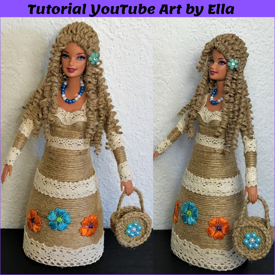 Куклы из джута фото Épinglé sur craft
