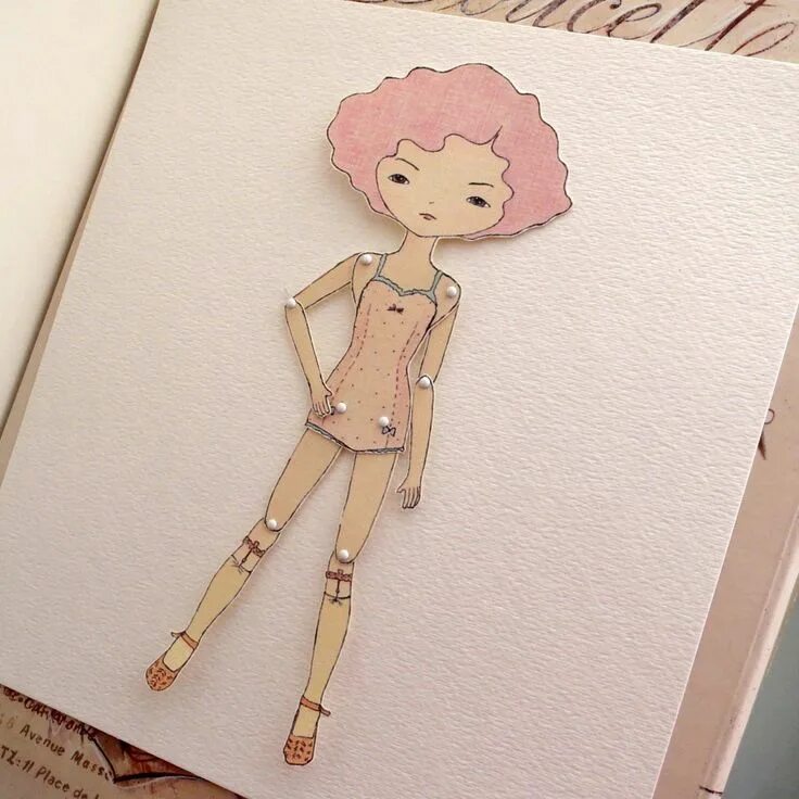 Куклы из картона фото Paper Doll Lila Instant Download - Etsy Nederland Papieren poppen, Papieren pop,