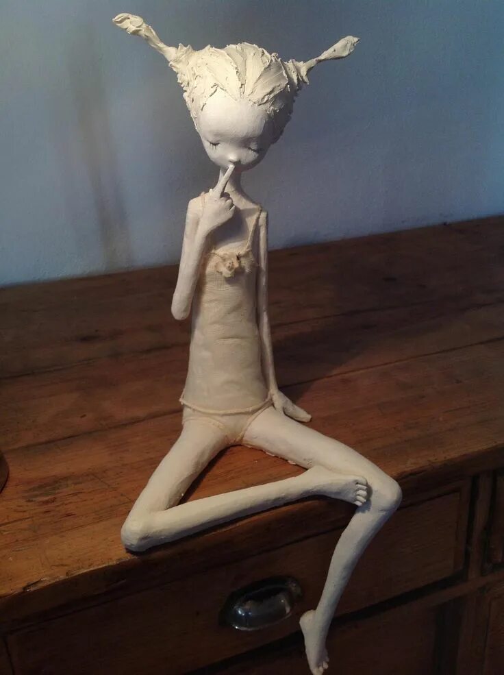 Куклы из папье маше фото Maria Rita Paper Sculpteur - Art sculpture, Art de l'argile, Poupées faites à la