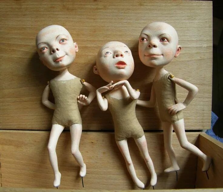 Куклы из папье маше фото Papier mache dolls Sculpture by Olena Tselujko Saatchi Art Papier mache doll, Do