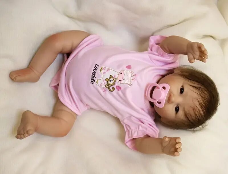 Куклы как живые дети фото Bebe новейшие 2" куклы reborn Младенцы мягкие сенсорные настоящие Новорожденные 