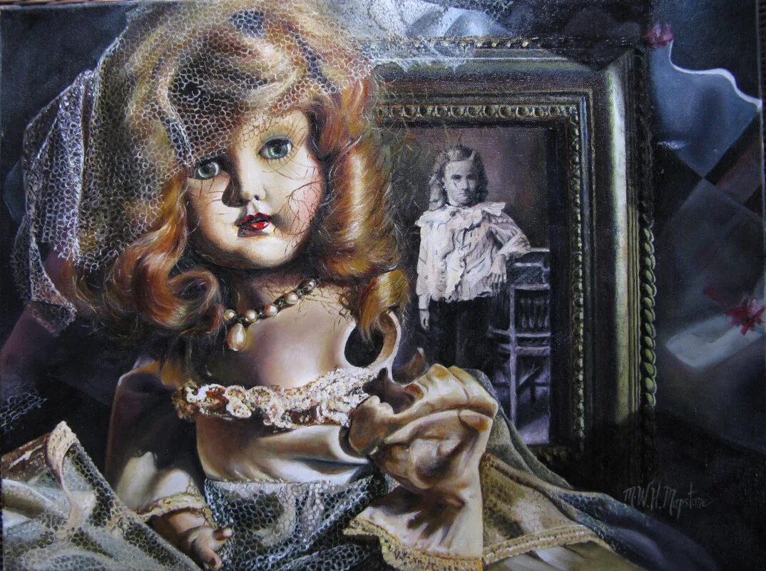 Куклы картины фото Doll Painting at PaintingValley.com Explore collection of Doll Painting