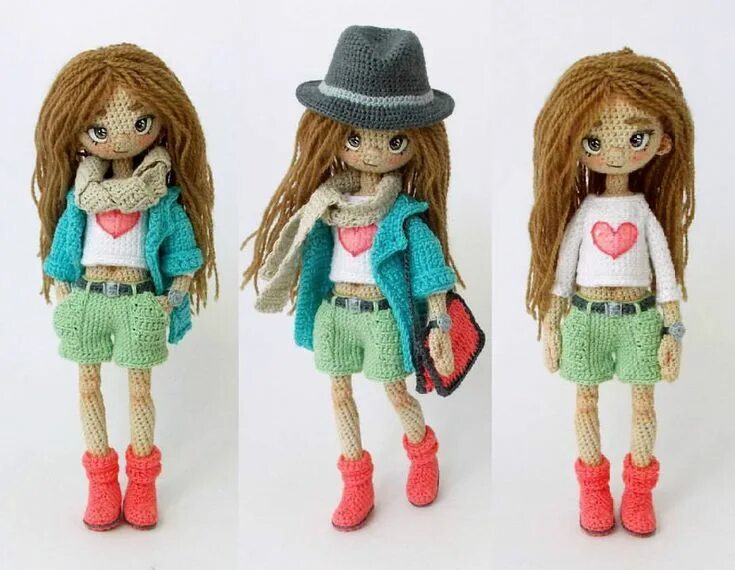 Куклы крючком фото Made by Mint Bunny VK Knitted dolls, Amigurumi doll, Crochet dolls