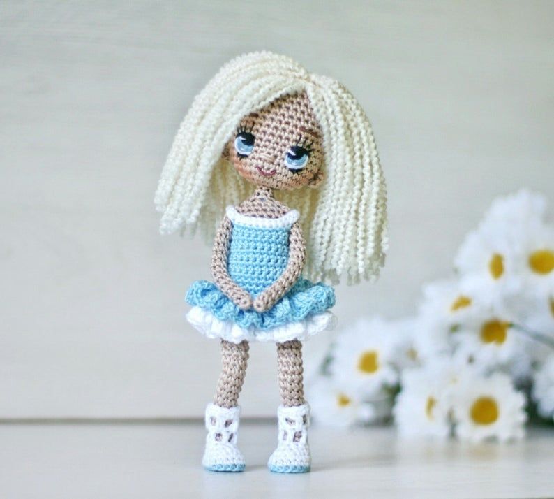 Куклы крючком фото Crochet doll collectible dolls crochet toy amigurumi toy Etsy Dolls handmade, Kn