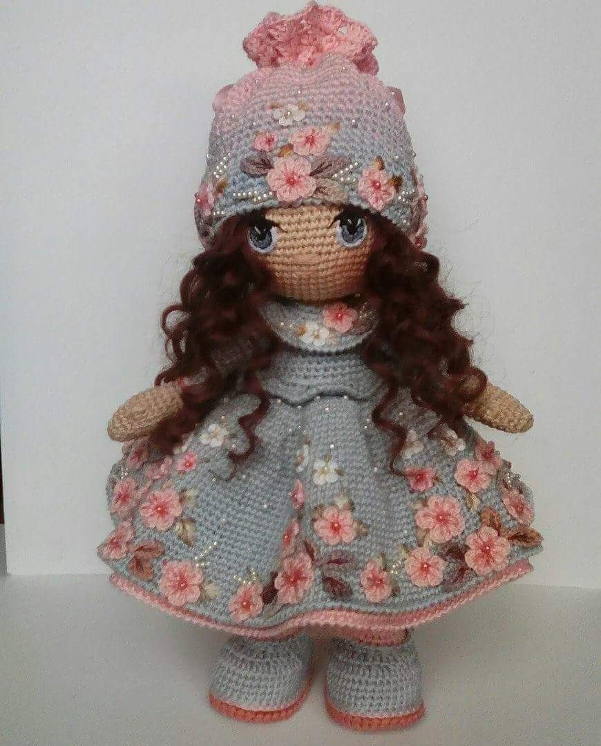 Куклы крючком фото Pin by Walaa Abdallah on amugrami دمى الكروشيه Knitted dolls, Crochet doll cloth