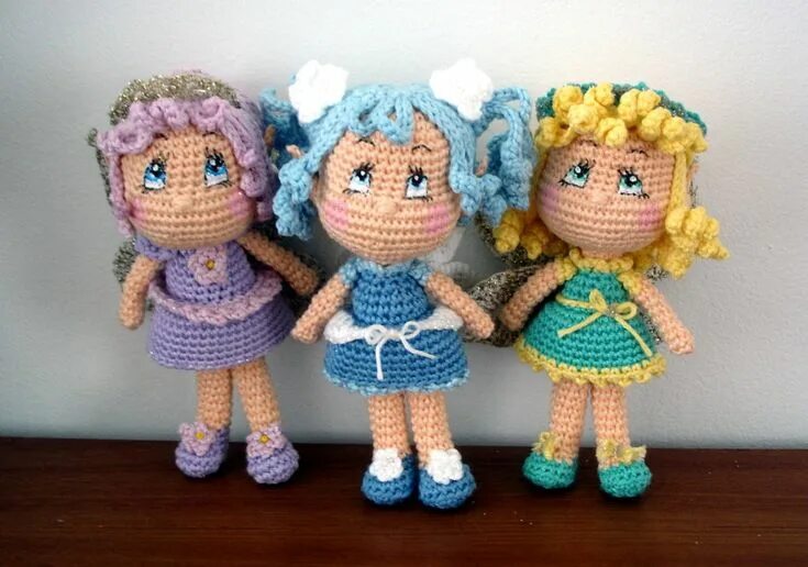Куклы крючком фото Fée amigurumi Fairy dolls, Crochet dolls free patterns, Crochet doll pattern