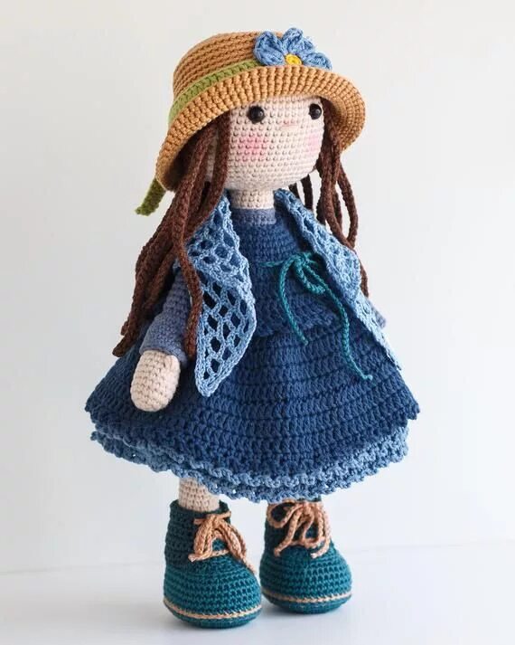 Куклы крючком фото BELLA del muñeco juguete hecho a mano de muñeca muñeco de Etsy Patron muñeca ami