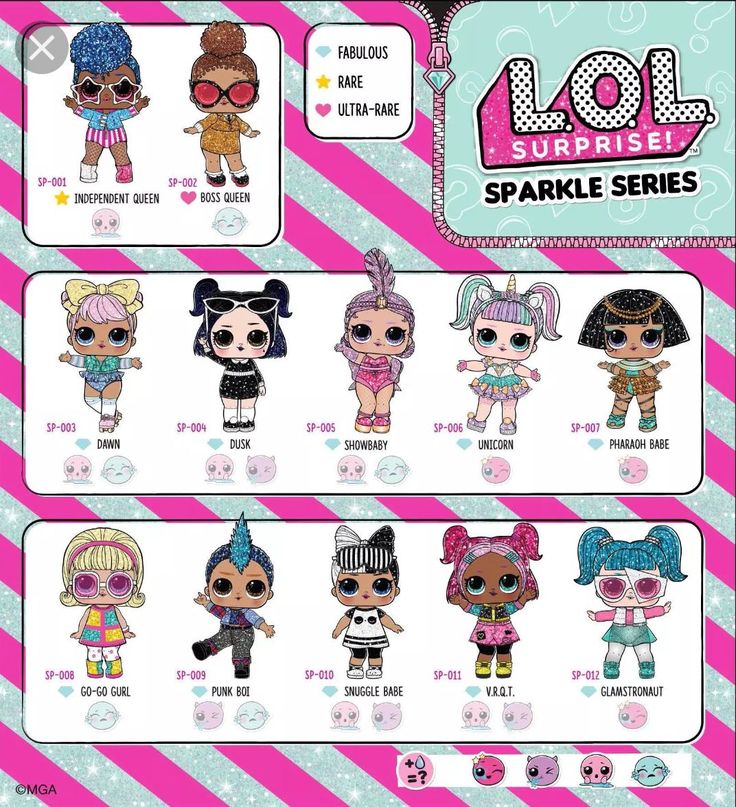 Куклы лол названия и фото LOL SURPRISE SPARKLE SERIES ♡ VRQT ♡ NEW BALL2BAG ALL BAGS SEALED EXCEPT DOLL CH