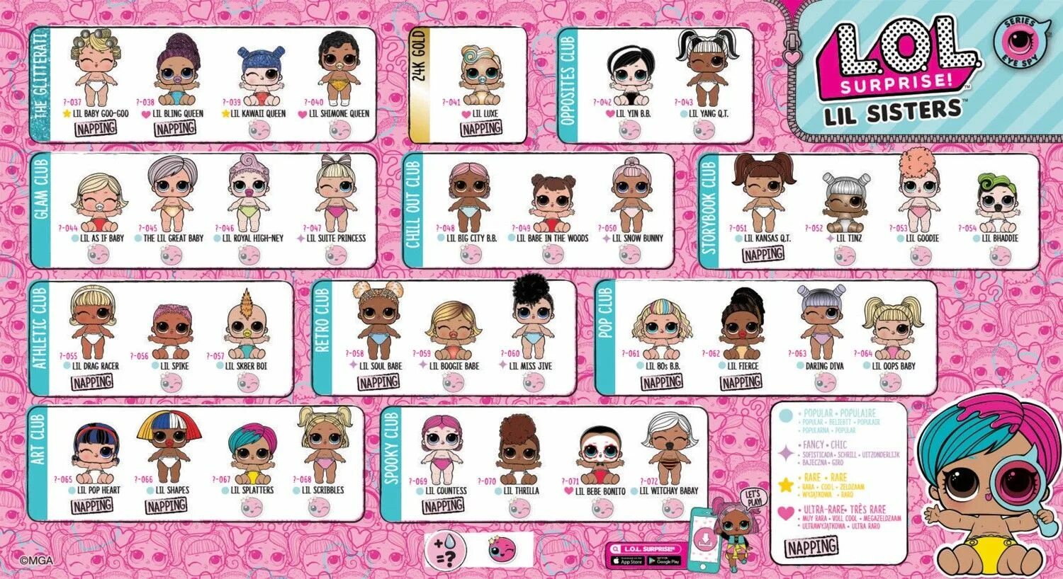Куклы лол названия и фото Pin by Nani01236 on Toys Lil sister, Lol dolls, Lol